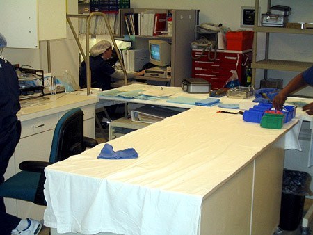 another view of the sterile processing area 